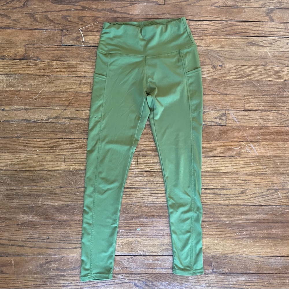 Green Athletic Leggings